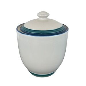 VTG Pfaltzgraff Ocean Breeze Small Canister 8 1/4" Tall with Lid